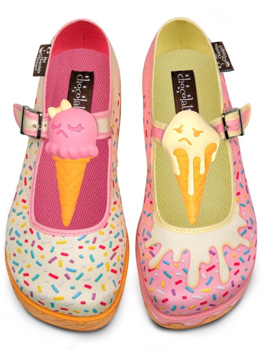 Hot Chocolate Designs Platform Mary Jane Shoes Size 8